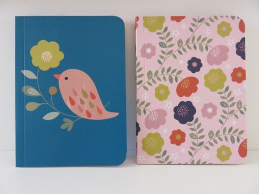 Lot de 2 carnets Minilabo – oiseaux et fleurs