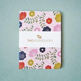Lot de 2 carnets Minilabo – oiseaux et fleurs