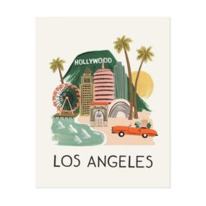 Affiche Los Angeles -Rifle Paper-APM002