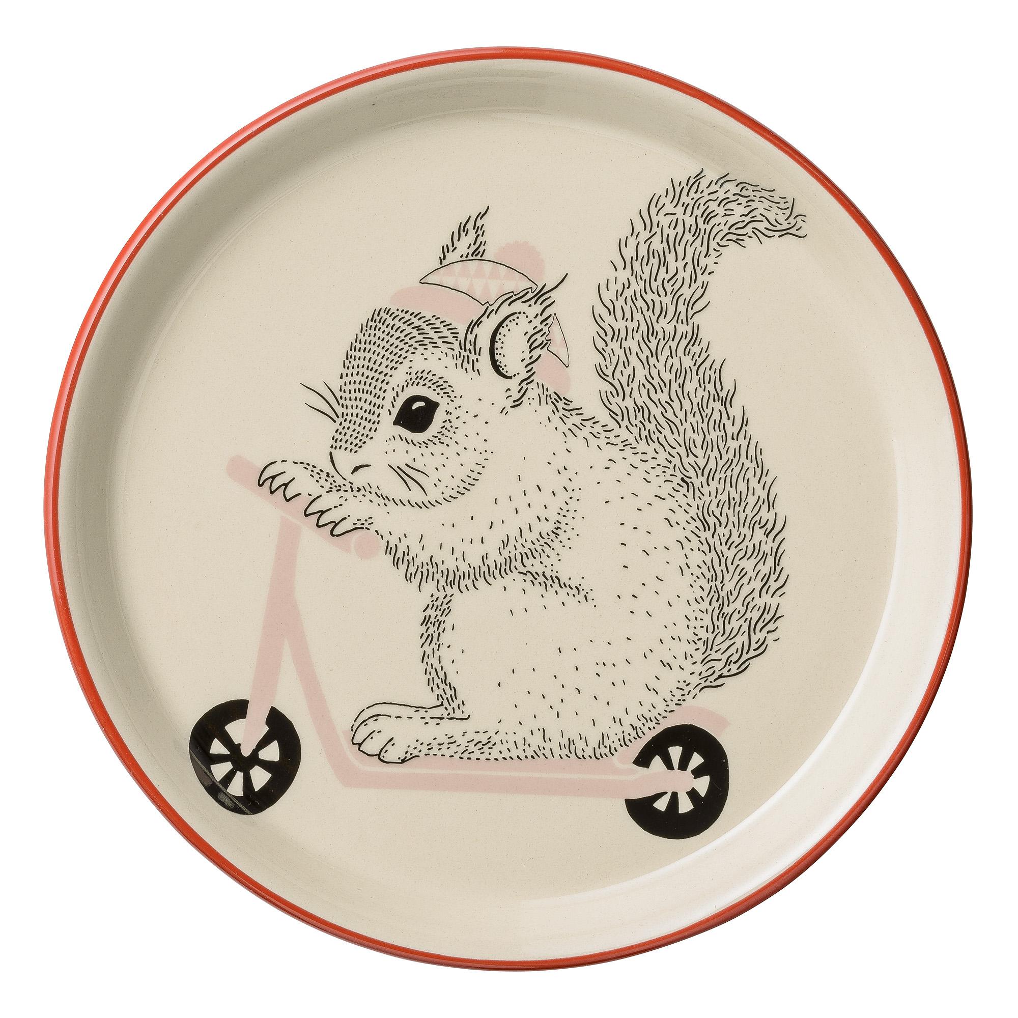 Coffret vaisselle céramique écureuil Bloomingville - Vaisselle enfant