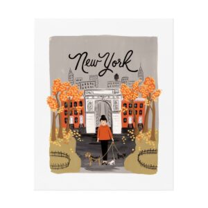 Affiche Rifle Paper Co New York Automne