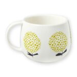 mug fleurs jaunes en porcelaine blanche-Mr et Mrs Clynk-CLY T42