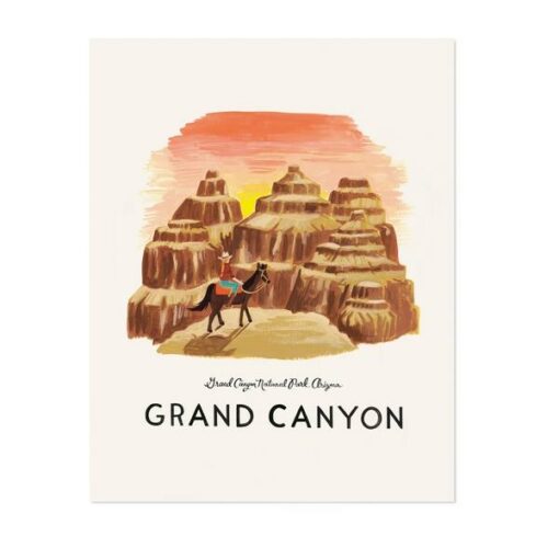 Affiche Rifle Paper Co Grand Canyon