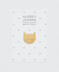 Pin’s Tête de chat Audrey Jeanne