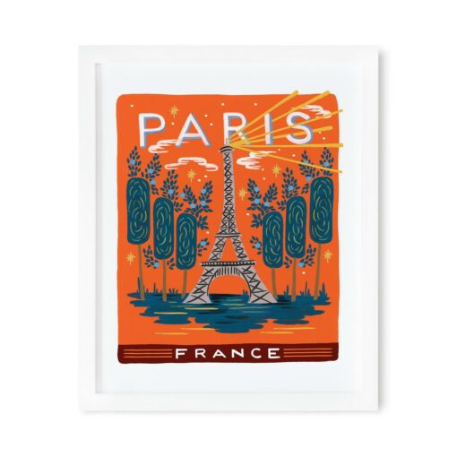 Affiche Paris Rifle Paper Bon voyage