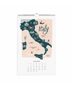 Calendrier 2018 Map of the World Rifle Paper