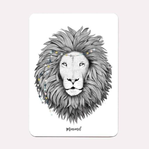 Carte postale Lion Minimel