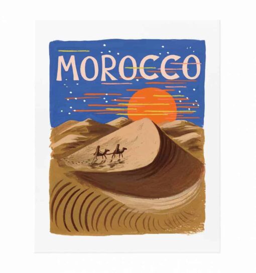 Affiche Rifle Paper Co Maroc