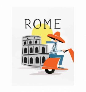 affiche de ville rome