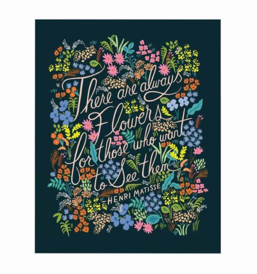 Affiche Rifle Paper Matisse Quote