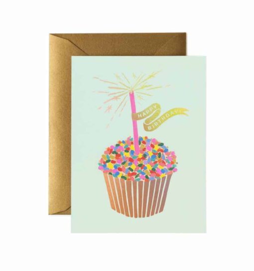 Carte anniversaire Rifle Paper Co Cupcake