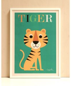 Affiche Tigre Ingela P. Arrhenius – Omm Design
