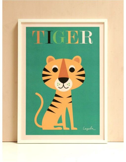 Affiche Tigre Ingela P. Arrhenius – Omm Design