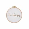 Cadre Silly Billy Be Happy blanc et doré 20 cm