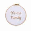 Cadre Silly Billy We are family Blanc et doré 20 cm