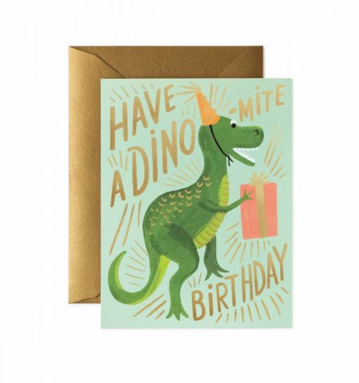 Carte Rifle Paper Dino birthday