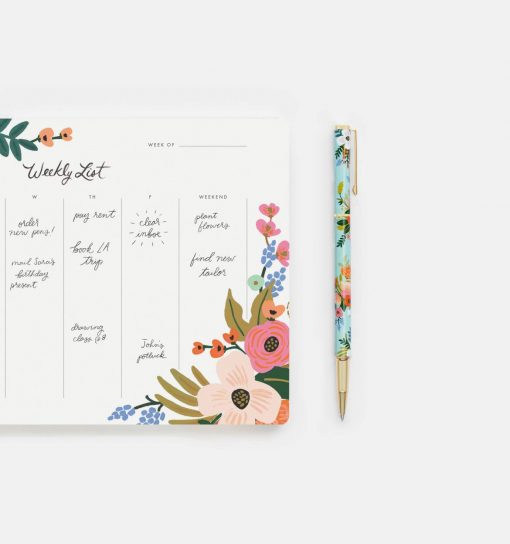 Stylo Lively floral Rifle Paper Co mine rechargeable
