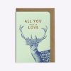 Carte All you need is love Les Editions du Paon