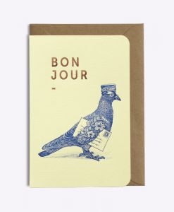 Carte Bonjour Love is in the Air Les Editions du Paon