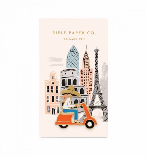 Pin’s Rifle Paper Co Scooter girl