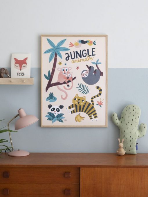 Affiche Animaux de la jungle Michelle Carlslund