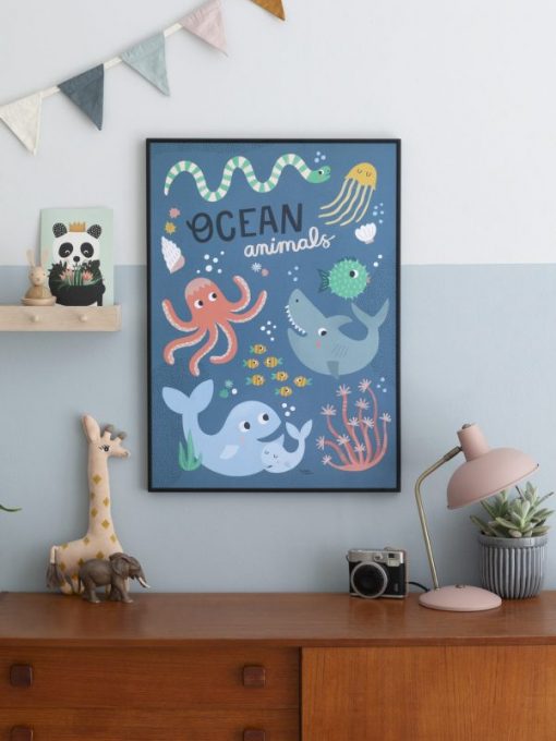 Affiche Animaux de l’océan Michelle Carlslund