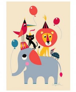 Affiche Animal Party Ingela P. Arrhenius – Omm Design
