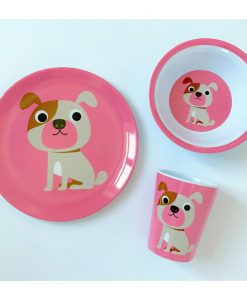 Assiette chien OMM Design / Ingela P Arrehnius Pink dog
