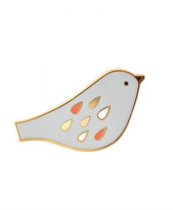Pin’s oiseau Mini Labo perle