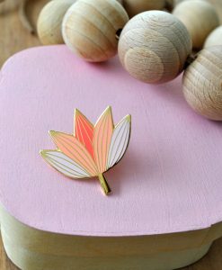 Pin’s lotus rose Mini Labo
