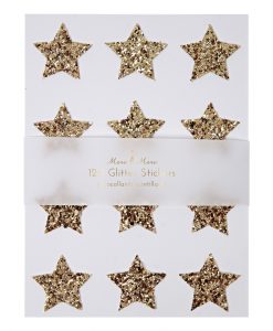 Stickers étoiles Meri Meri Set de 120, Paillettes dorées