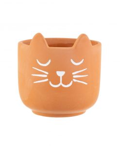Petit pot chat Sass and Belle Terracotta