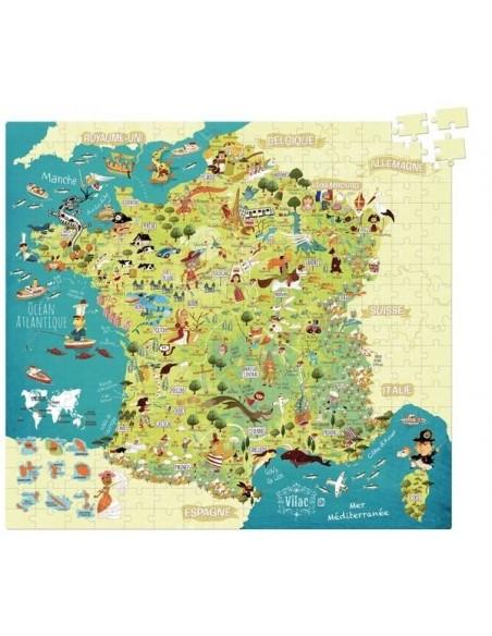 Puzzle carte de France Vilac