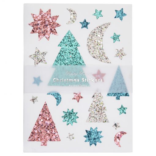 Stickers de Noël à paillettes Meri Meri