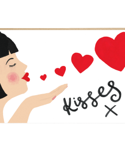 Carte amour /amitié Kisses Jade Fisher