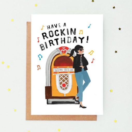 Carte anniversaire Rockin’ Jade Fisher