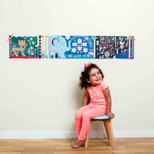 Stickers poster Jungle (3-7 ans)