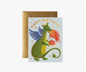 carte anniversaire enfant carte anniversaire dragon rifle paper gcb065
