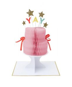 Carte anniversaire Gâteau Yay à déplier Meri Meri