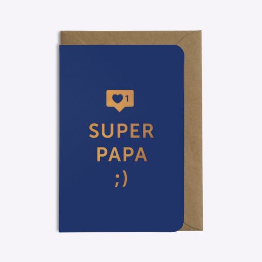 Carte Super papa Les Editions du Paon
