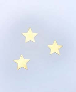 Trio de mini étoiles laiton doré