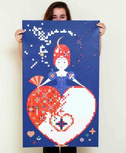 Sticker Poster – La reine (6-12 ans)
