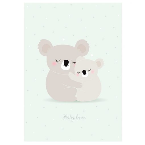 Affiche Koalas Baby Love Zü