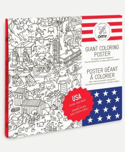 Poster à colorier USA OMY