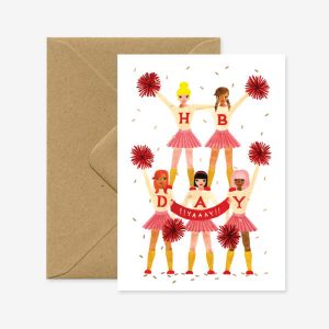 carte anniversaire cheerleaders all the ways to say