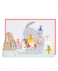 Carte anniversaire accordéon chat Meri Meri