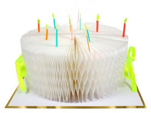 Carte Gâteau d’anniversaire à déplier Meri Meri
