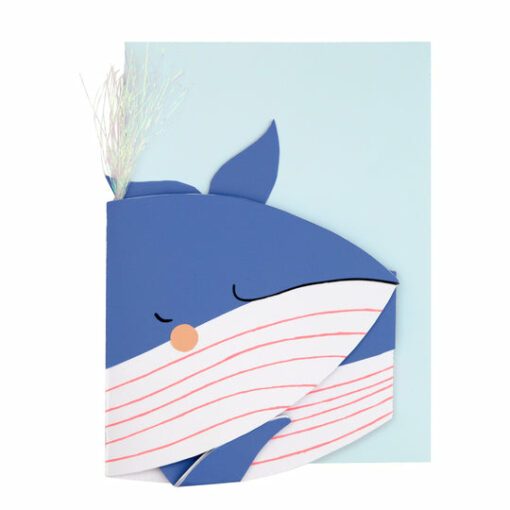 Carte anniversaire Baleine Meri Meri