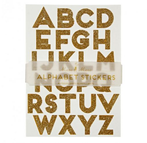 Stickers alphabet Or Meri Meri