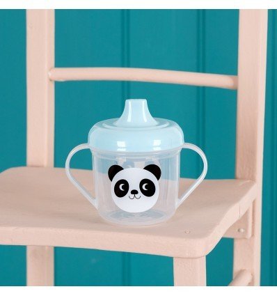 Verre bébé à bec et anses panda Miko Rex - Pastel Shop
